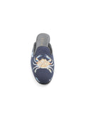 Crab Needlepoint Mule