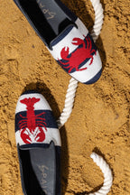 Crab and Lobster Needlepoint Loafer