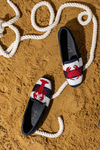 Crab and Lobster Needlepoint Loafer
