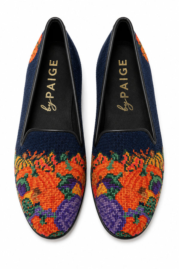 Fall Harvest Needlepoint Loafer