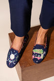 Needlepoint Loafer in Christmas Golf