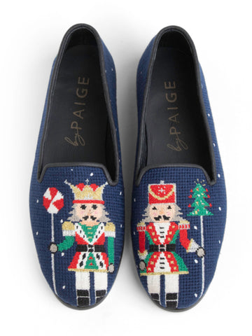 Needlepoint Loafer in Nutcrackers