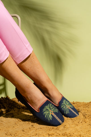 Palm Tree Needlepoint Loafer Alternate View