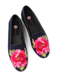 Pink Peony Needlepoint Loafer