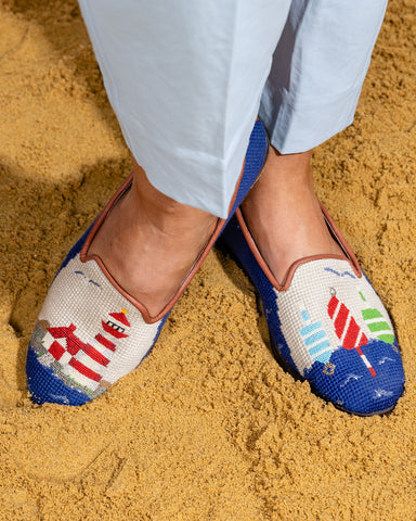 Needlepoint Loafer in Lighthouse & Buoy Alternate View