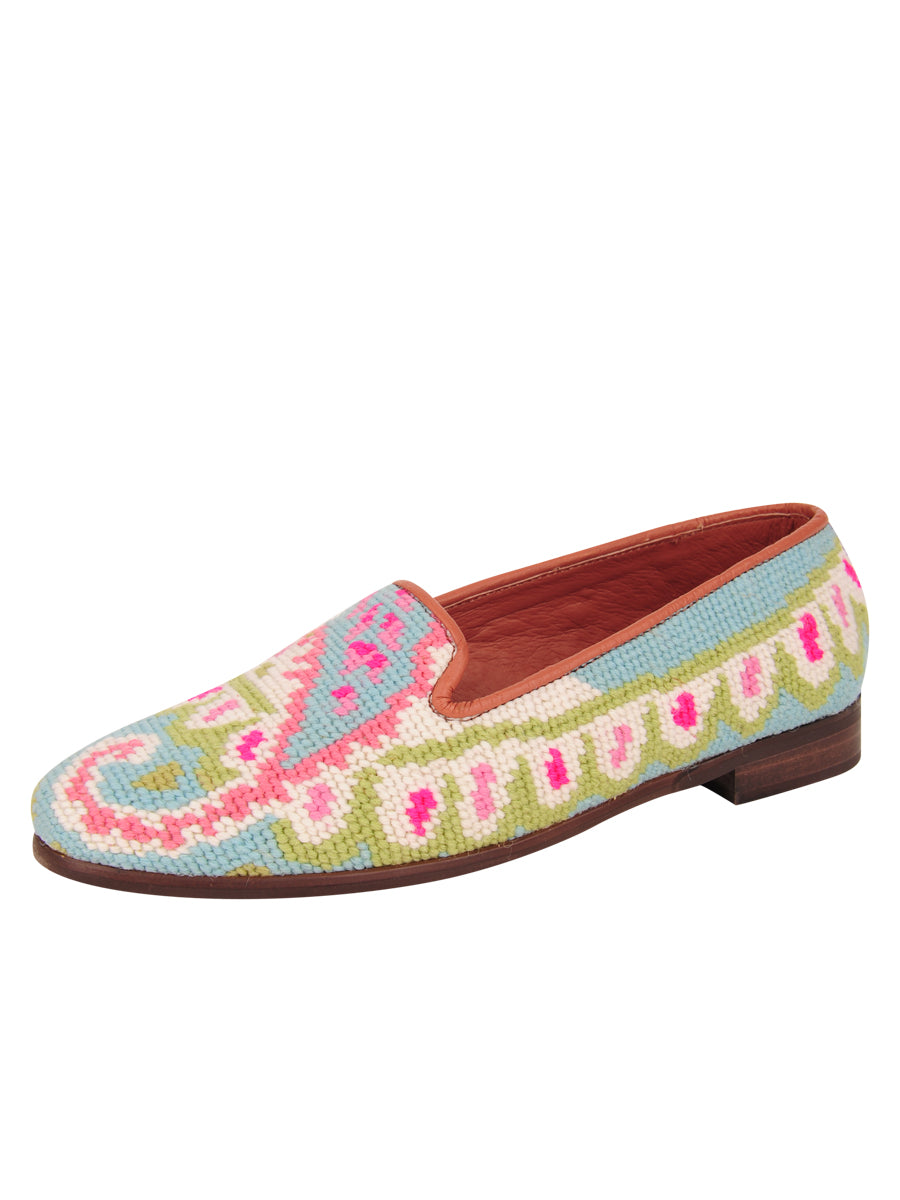 Preppy Paisley Needlepoint Loafer