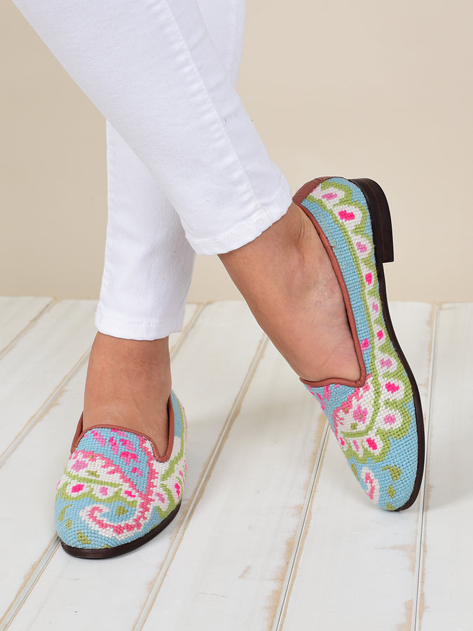 Preppy Paisley Needlepoint Loafer