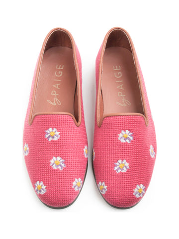 Needlepoint Loafer in Daisies