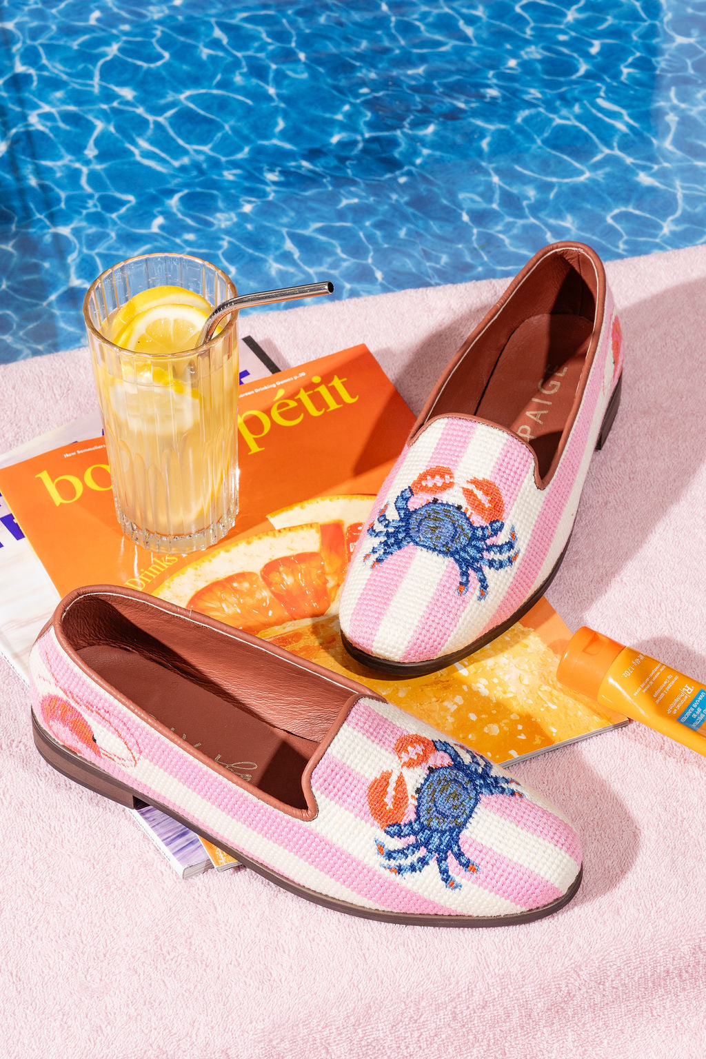 Crab Needlepoint Loafer