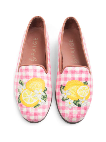 Lemon Needlepoint Loafer