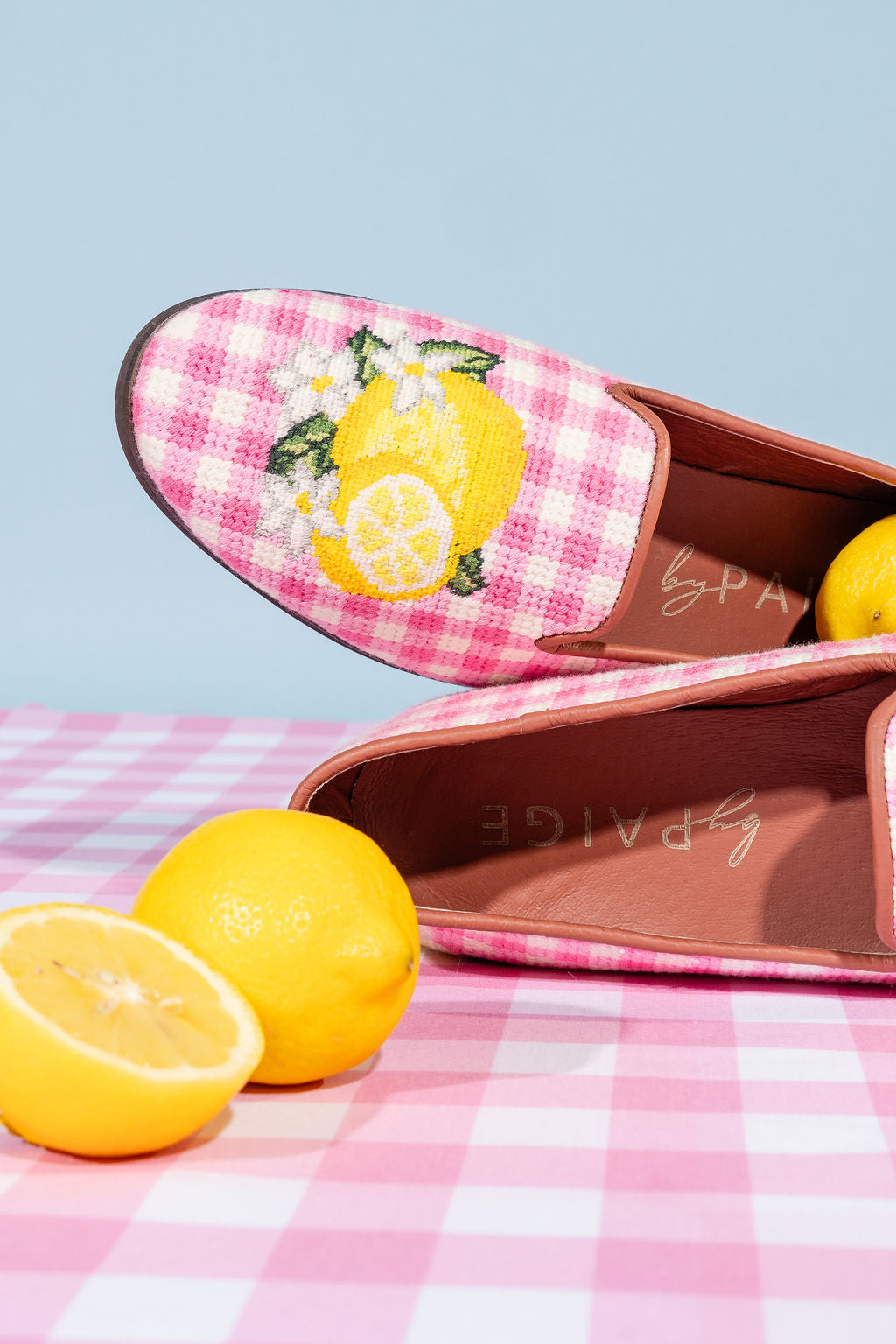 Lemon Needlepoint Loafer