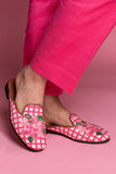 Hydrangea Needlepoint Mule