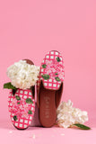 Hydrangea Needlepoint Mule