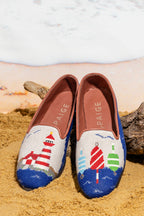 Lighthouse & Buoy Needlepoint Loafer