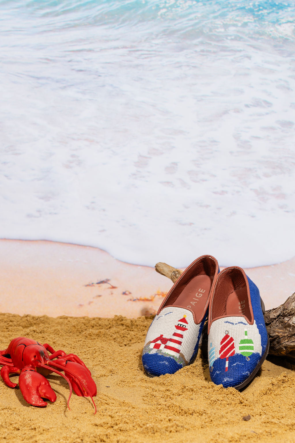 Lighthouse & Buoy Needlepoint Loafer