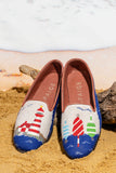Lighthouse & Buoy Needlepoint Loafer