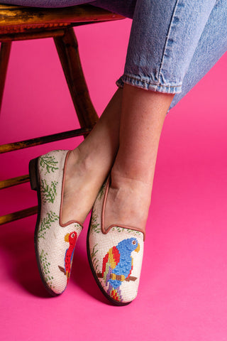 Parrot Needlepoint loafer Alternate View