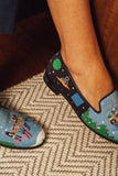 Gone Skiing Needlepoint Loafer