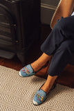 Gone Skiing Needlepoint Loafer