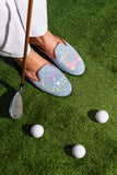 Golf Needlepoint Mule