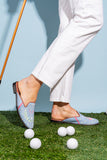 Golf Needlepoint Mule