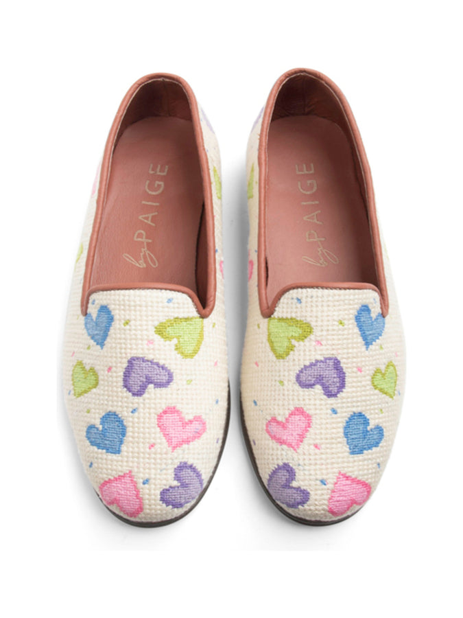 Needlepoint Loafer in Hearts