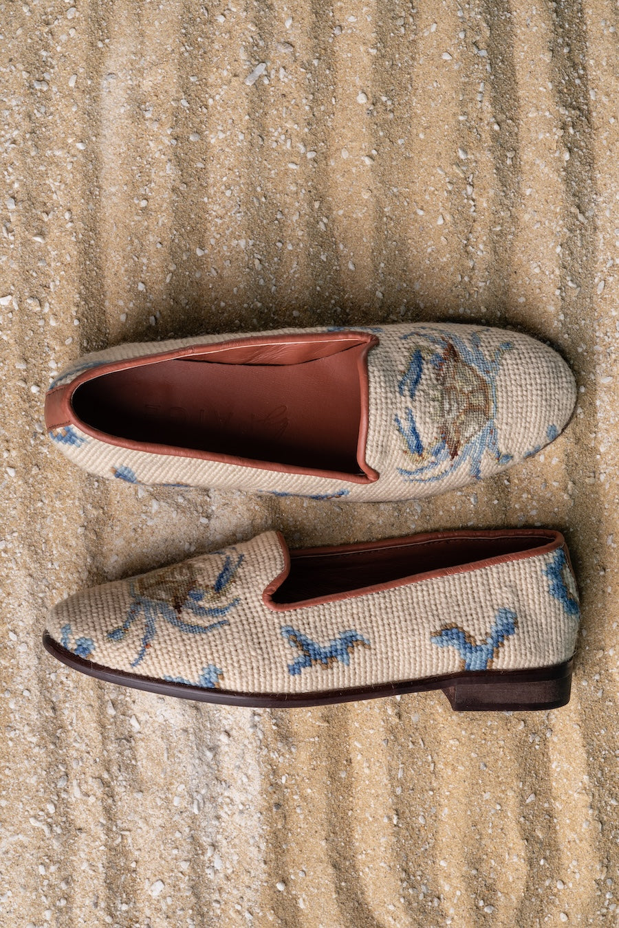 Crab Needlepoint Loafer