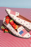 Needlepoint Loafer in American Flag