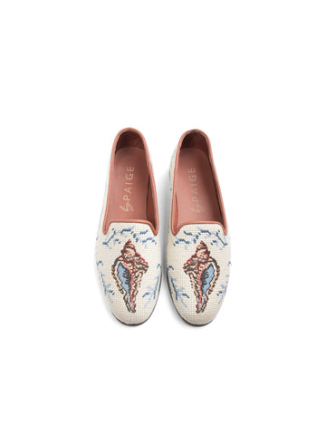 Needlepoint Loafer in Shell