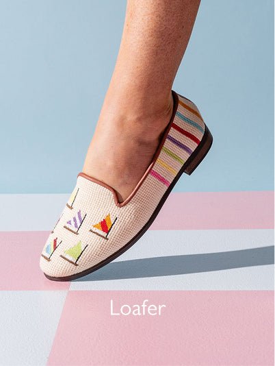 by Paige needlepoint loafer