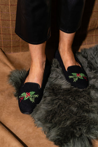 Needlepoint Loafer in Holly