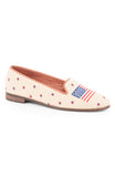 Needlepoint Loafer in American Flag