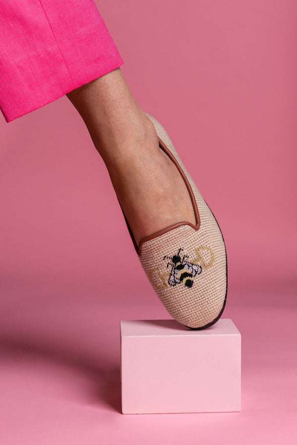 Needlepoint Loafer in Snaffle Bit Bee